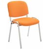 Clp Set De 4 Sillas Confidente Ken Chrom Tela Naranja 64x54x79 Cm