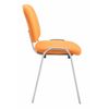 Clp Set De 4 Sillas Confidente Ken Chrom Tela Naranja 64x54x79 Cm