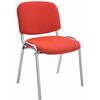 Clp Set De 4 Sillas Confidente Ken Chrom Tela Rojo 64x54x79 Cm