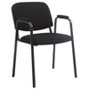 Clp Set De 4 Sillas De Confidente Ken Pro En Tela Negro 55x53x79 Cm