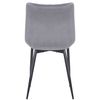 Clp Set De 2 Sillas De Comedor Rahden En Terciopelo Gris 61x46x82 Cm