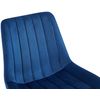 Clp Set De 2 Sillas De Comedor Rahden En Terciopelo Azul 61x46x82 Cm