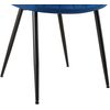 Clp Set De 2 Sillas De Comedor Rahden En Terciopelo Azul 61x46x82 Cm