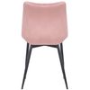 Clp Set De 2 Sillas De Comedor Rahden En Terciopelo Rosado 61x46x82 Cm