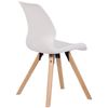 Clp Silla De Salón Luna Con Asiento Acolchado Plástico Blanco 58x49x87.5 Cm