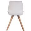 Clp Silla De Salón Luna Con Asiento Acolchado Plástico Blanco 58x49x87.5 Cm