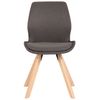 Clp Silla De Salón Luna Con Asiento Acolchado Tela Gris Oscuro 58x49x87.5 Cm