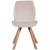 Clp Silla De Salón Luna Con Asiento Acolchado Terciopelo Crema 58x49x87.5 Cm