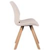 Clp Silla De Salón Luna Con Asiento Acolchado Terciopelo Crema 58x49x87.5 Cm