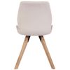 Clp Silla De Salón Luna Con Asiento Acolchado Terciopelo Crema 58x49x87.5 Cm