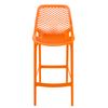 Clp Set De 2 Taburetes Outdoor Air Plástico Naranja 53x45x105 Cm