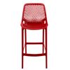 Clp Set De 2 Taburetes Outdoor Air Plástico Rojo 53x45x105 Cm