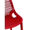 Clp Set De 2 Taburetes Outdoor Air Plástico Rojo 53x45x105 Cm