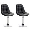 Clp Set De 2 Sillas Lounge Emil En Polipiel Simil Cuero Negro 52x48x84 Cm