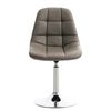 Clp Set De 2 Sillas Lounge Emil En Polipiel Simil Cuero Gris Topo 52x48x84 Cm