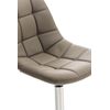 Clp Set De 2 Sillas Lounge Emil En Polipiel Simil Cuero Gris Topo 52x48x84 Cm