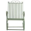 Clp Set De 2 Mecedoras De Hierro Smilla Metal Verde Antiguo 90x56x94 Cm