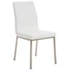 Clp Set De 2 Sillas De Comedor Colmar Simil Cuero Blanco 50x40x88 Cm