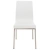 Clp Set De 2 Sillas De Comedor Colmar Simil Cuero Blanco 50x40x88 Cm