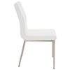 Clp Set De 2 Sillas De Comedor Colmar Simil Cuero Blanco 50x40x88 Cm