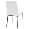 Clp Set De 2 Sillas De Comedor Colmar Simil Cuero Blanco 50x40x88 Cm