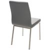 Clp Set De 2 Sillas De Comedor Colmar Simil Cuero Gris 50x40x88 Cm