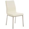 Clp Set De 2 Sillas De Comedor Colmar Simil Cuero Crema 50x40x88 Cm