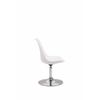 Clp Set De 4 Sillas De Comedor Maverick Con Pie De Trompeta Plástico Blanco 57x48x76 Cm