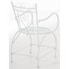 Clp Set De 2 Sillas De Jardín Sheela Metal Blanco 60x48x88 Cm