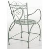 Clp Set De 2 Sillas De Jardín Sheela Metal Verde Antiguo 60x48x88 Cm