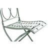 Clp Pack De 2 Sillas De Jardín Sibell Plegables Metal Verde Antiguo 49x42x91.5 Cm