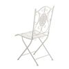 Clp Pack De 2 Sillas De Jardín Sibell Plegables Metal Blanco 49x42x91.5 Cm