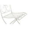 Clp Pack De 2 Sillas De Jardín Sibell Plegables Metal Blanco 49x42x91.5 Cm