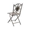 Clp Pack De 2 Sillas De Jardín Sibell Plegables Metal Bronce 49x42x91.5 Cm