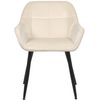 Clp Silla De Salón Emia En Terciopelo Crema 61x56.5x84 Cm