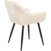 Clp Silla De Salón Emia En Terciopelo Crema 61x56.5x84 Cm