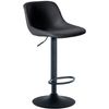 Clp Taburete De Bar Loft Simil Cuero Negro 49x43x Cm