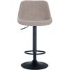 Clp Taburete De Bar Loft Tela Gris Topo 49x43x Cm