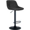 Clp Taburete De Bar Loft Tela Negro 49x43x Cm