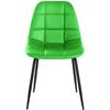 Clp Silla De Comedor Tom En Tela O Polipiel Simil Cuero Verde 52x46x82 Cm