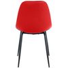 Clp Silla De Comedor Tom En Tela O Polipiel Simil Cuero Rojo 52x46x82 Cm