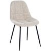 Clp Silla De Comedor Tom En Tela O Polipiel Crema 52x46x82 Cm