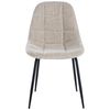 Clp Silla De Comedor Tom En Tela O Polipiel Crema 52x46x82 Cm