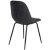 Clp Silla De Comedor Tom En Tela O Polipiel Gris Oscuro 52x46x82 Cm