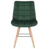 Clp Silla De Comedor Leni En Terciopelo Verde 60x46x82 Cm