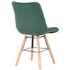 Clp Silla De Comedor Leni En Terciopelo Verde 60x46x82 Cm