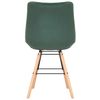 Clp Silla De Comedor Leni En Terciopelo Verde 60x46x82 Cm