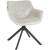 Clp Silla De Comedor Westport En Terciopelo Crema 59x65x78 Cm