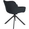 Clp Silla De Comedor Westport En Terciopelo Negro 59x65x78 Cm