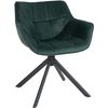 Clp Silla De Comedor Westport En Terciopelo Verde 59x65x78 Cm